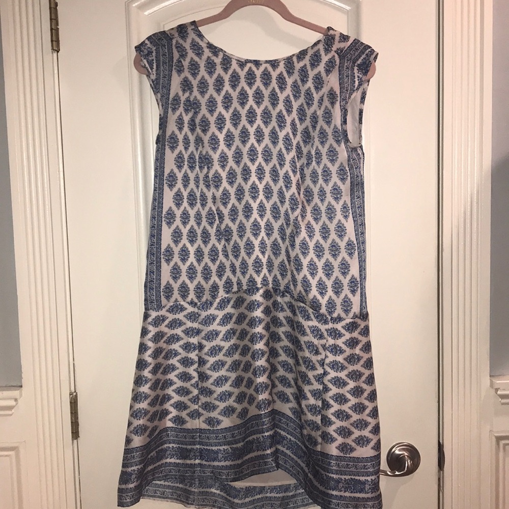 NWT Madewell White and Blue Dress